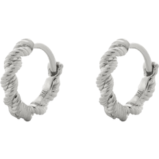 Monica Vinader Corda Mini Huggie Earrings - Silver