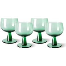 HKliving Emeralds Wine Glass 25cl 4pcs