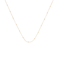 Monica Vinader Fine Beaded Chain Necklace Long - Gold