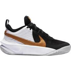 Nike Team Hustle D 10 GS - Black/White/Photon Dust/Metallic Gold