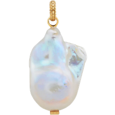 Monica Vinader Doina Baroque Pendant - Gold/Pearl