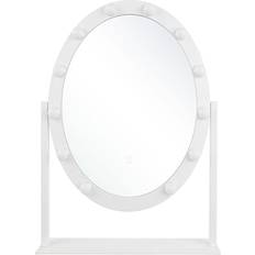 Oval Table Mirrors Beliani Rostrenen Table Mirror 55x60cm