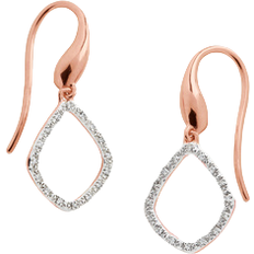 Monica Vinader Riva Kite Earrings - Rose Gold/Diamond