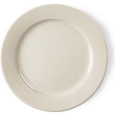 Olympia Ivory Wide Rimmed Dinner Plate 25cm 12pcs