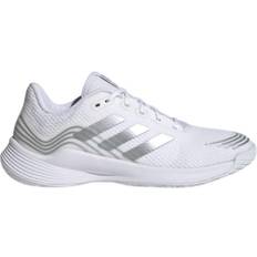 13.5 - Women Volleyball Shoes Adidas Novaflight Sustainable Volleyball W - Cloud White/Silver Metallic/Cloud White