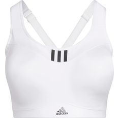 Adidas TLRD Impact Training High-Support Plus Size Sports Bra - White/Black