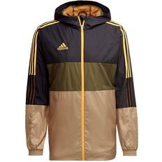 Adidas Men's Tiro Winterized Windbreaker - Black/Beige Tone/Focus Olive