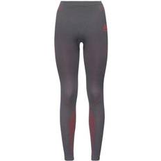 Odlo Performance Evolution Warm Base Layer Pants Women - Odyssey Gray/Diva Pink