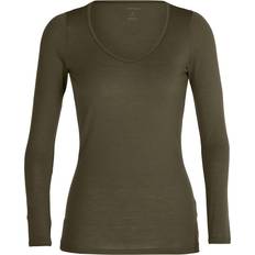 Icebreaker Merino Siren Long Sleeve Sweetheart Top Women - Loden