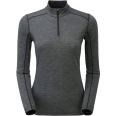 Montane Base Layers Montane Primino 140 Zip Neck Baselayer Women - Black