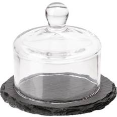 Round Butter Dishes APS Slate Cloche Butter Dish