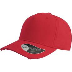 Atlantis Cargo Weathered Visor 5 Panel Cap - Red