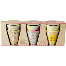 Rice Small Melamine Cups YIPPIE YIPPIE YEAH Prints 6pcs