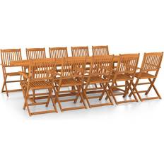 vidaXL 3086978 Patio Dining Set, 1 Table incl. 10 Chairs