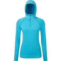 Slim - Women Jumpers Ronhill Life Seamless Hoodie Women - Azure Marl