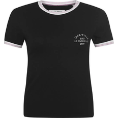 Jack Wills Trinkey Ringer T-shirt - Black