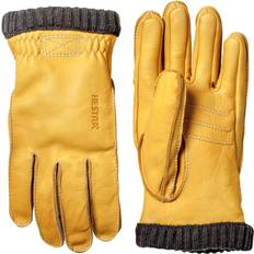 Hestra Deerskin Primaloft Rib Gloves - Natural Yellow