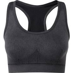 Tridri Seamless 3D Fit Multi Sport Denim Look Bra - Black Denim