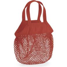 Solid Colours Net Bags Westford Mill Mini Mesh Tote Bag - Rusty Orange