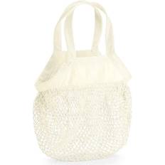 Solid Colours Net Bags Westford Mill Mini Mesh Tote Bag - Natural