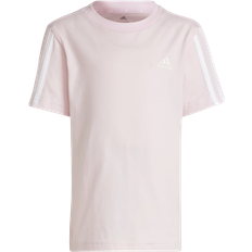 Adidas Kid's Essentials 3-Stripes T-shirt - Clear Pink/White (HD6989)