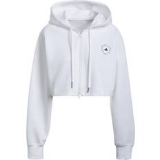 Adidas Women By Stella McCartney Cropped Hoodie - White