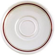 Porcelain - Red Saucer Plates Churchill Clyde Maple Saucer Plate 12.7cm 24pcs