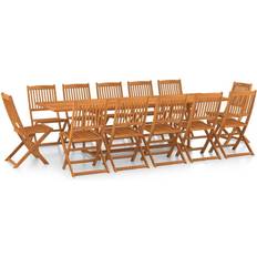 vidaXL 3086993 Patio Dining Set, 1 Table incl. 12 Chairs