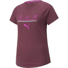 Puma 5K Logo Short Sleeve T-shirt Women - Grape Wine