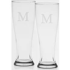 Culver Monogram Beer Glass 47.3176cl 2pcs