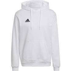 Football - Men Jumpers Adidas Men's Entrada 22 Sweat Hoodie - White/Black