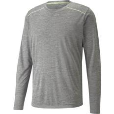 Puma Long Sleeve Running T-shirt Men - Medium Gray Heather