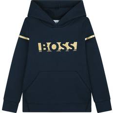 Hugo Boss Golden Logo Hoodie - Navy/Gold (J25N72-849)