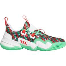 Adidas Trae Young 1 Christmas - Semi Screaming Green/Vivid Red/Cloud White