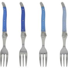 Blue Cake Forks Laguiole French Home Cake Fork 17.145cm 4pcs