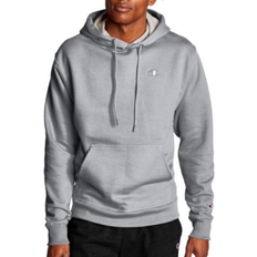 Champion Powerblend Fleece C Logo Hoodie - Oxford Grey