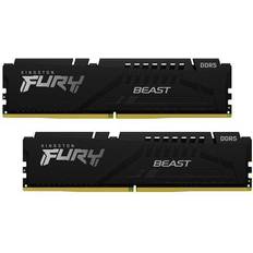 64 GB - DDR5 RAM Memory Kingston Fury Beast Black DDR5 5600MHz 2x32GB (KF556C40BBK2-64)