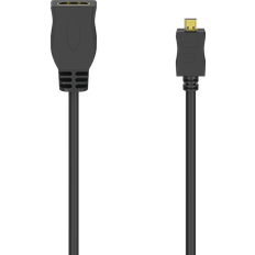 Hama Essential Line HDMI-HDMI Micro M-F 0.1m