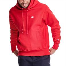 Champion Reverse Weave C Logo Hoodie Unisex - Team Red Scarlet