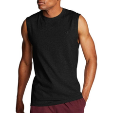 3XL - Unisex Tank Tops Champion Classic Muscle Embroidered C Logo T-shirt Unisex - Black