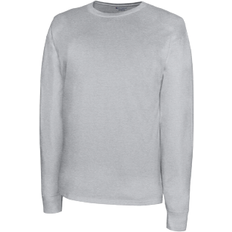 Champion Classic Embroidered C Logo Long-Sleeve T-shirt Unisex - Oxford Grey