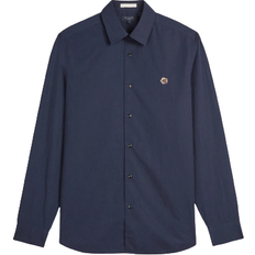 Ted Baker Poplin Shirt - Navy