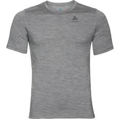 Odlo Natural Merino Warm Base Layer T-shirt Men - Grey Melange