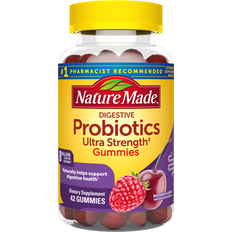 Nature Made Digestive Probiotics Ultra-Strength Gummies Raspberry & Cherry 42 pcs