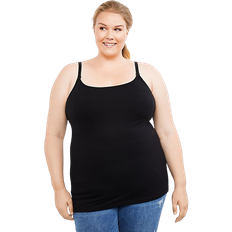 Motherhood Plus Size Clip Down Nursing Cami Black (99400-01)