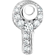 Thomas Sabo Charm Club Single Key Ear Stud - Silver/Transparent