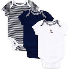 Little Me Sailboats Bodysuits 3-pack - Navy Multi (LB803530N)