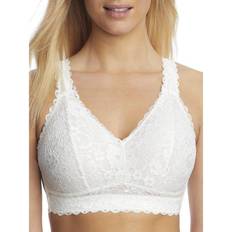 Parfait Adriana Wire-Free Lace Bralette - Pearl White