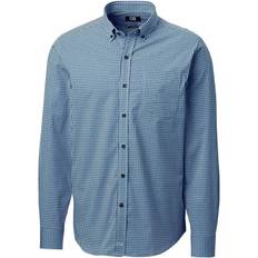 Cutter & Buck Anchor Gingham Shirt - Zen Blue