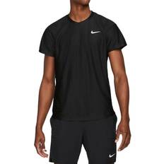Nike Court Dri-FIT Advantage Tennis Top Men - Black/Black/White
